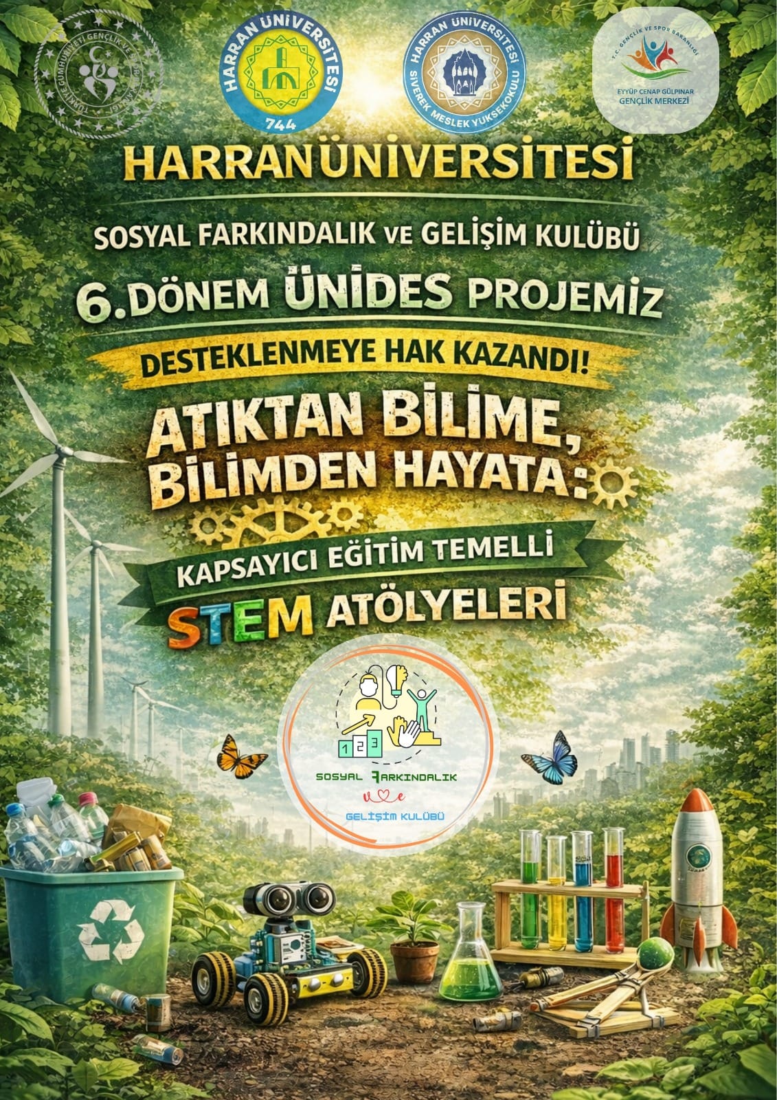 Sosyal Farkındalık ve Gelişim Kulübümüzün Projesi Desteklenmeye Hak Kazandı